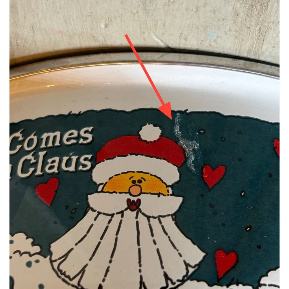 Vintage Christmas Enamelware Nesting Bowls Sets of 3 Santa Bear Holiday Kitchen